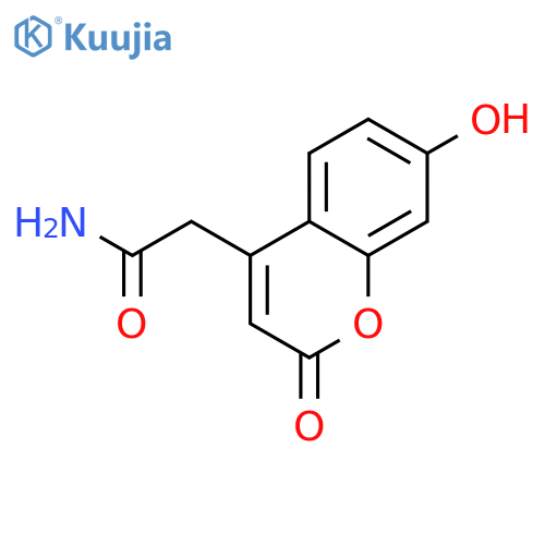2-(7-Hydroxy-2-oxo-2H-chromen-4-yl)acetamide structure