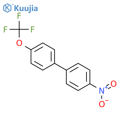 1-Nitro-4-4-(trifluoromethoxy)phenylbenzene structure