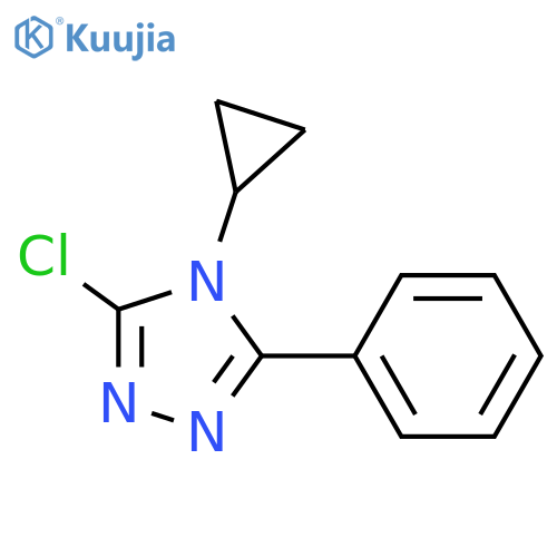 3-chloro-4-cyclopropyl-5-phenyl-4H-1,2,4-triazole structure