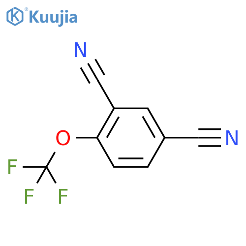 4-(trifluoromethoxy)benzene-1,3-dicarbonitrile structure
