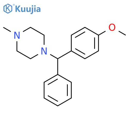 Piperazine, 1-[(4-methoxyphenyl)phenylmethyl]-4-methyl- structure