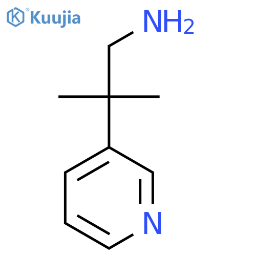 2-Methyl-2-(pyridin-3-YL)propan-1-amine structure