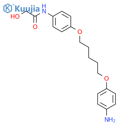 Acetamide,N-[4-[[5-(4-aminophenoxy)pentyl]oxy]phenyl]-2-hydroxy- structure
