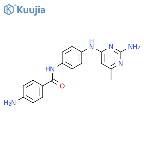 4-Amino-N-(4-((2-amino-6-methylpyrimidin-4-yl)amino)phenyl)benzamide structure
