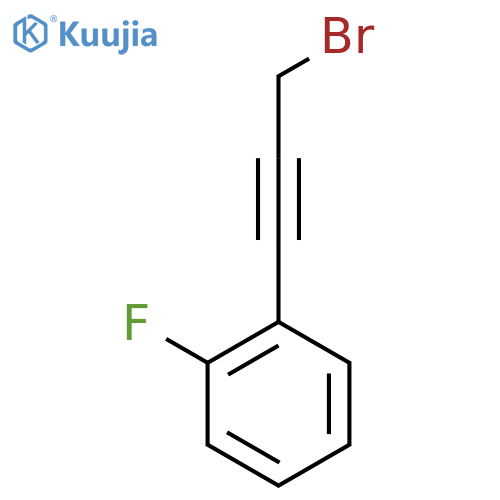 1-(3-bromoprop-1-yn-1-yl)-2-fluorobenzene structure