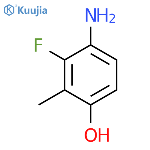 4-amino-3-fluoro-2-methyl-phenol structure
