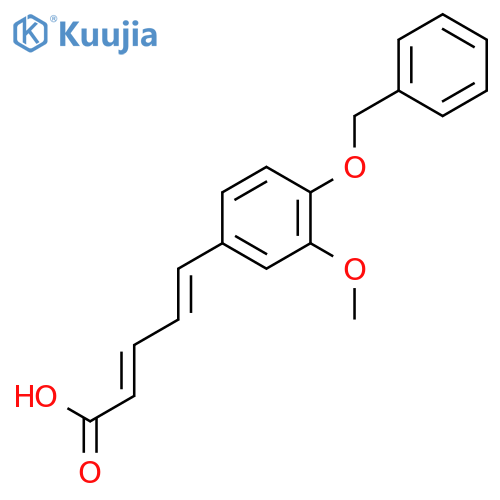 2,4-Pentadienoic acid, 5-[3-methoxy-4-(phenylmethoxy)phenyl]- structure
