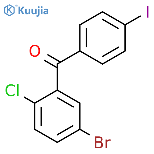 (5-Bromo-2-chlorophenyl)(4-iodophenyl)Methanone structure