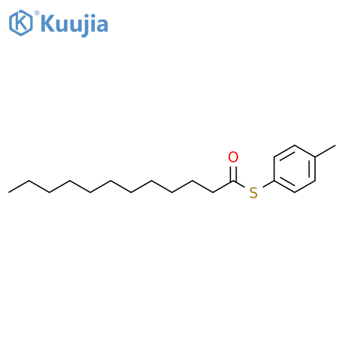 Dodecanethioic acid, S-(4-methylphenyl) ester structure