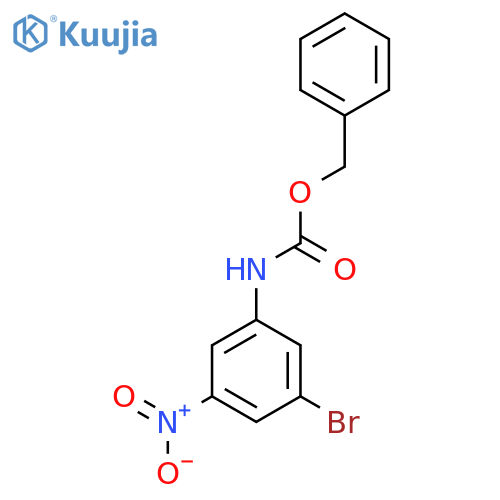 Benzyl (3-bromo-5-nitrophenyl)carbamate structure