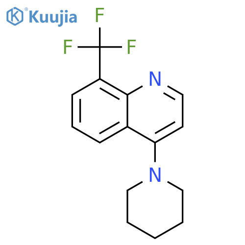 4-(Piperidin-1-yl)-8-(trifluoromethyl)quinoline structure