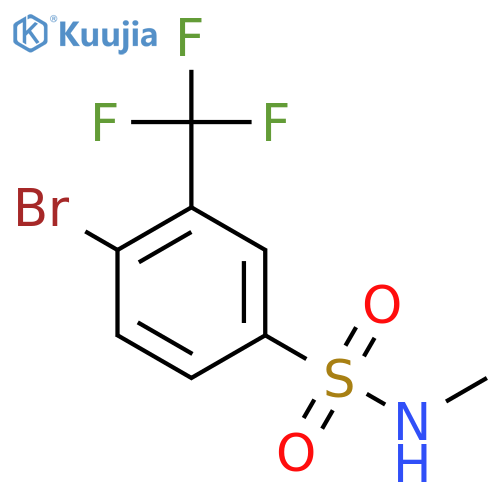 N-Methyl 4-bromo-3-trifluoromethylbenzenesulfonamide structure
