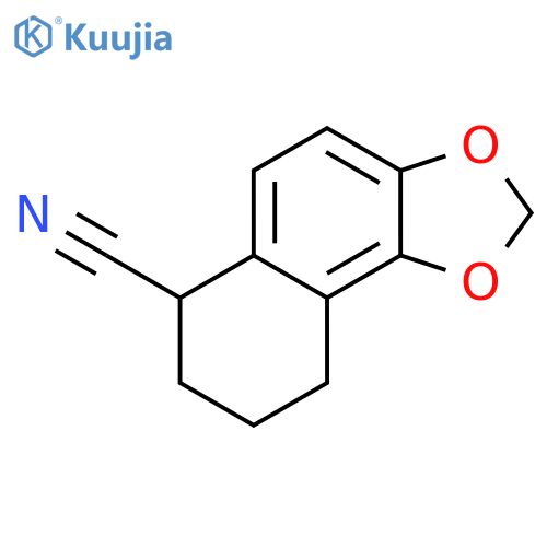 Naphtho[1,2-d]-1,3-dioxole-6-carbonitrile, 6,7,8,9-tetrahydro- structure