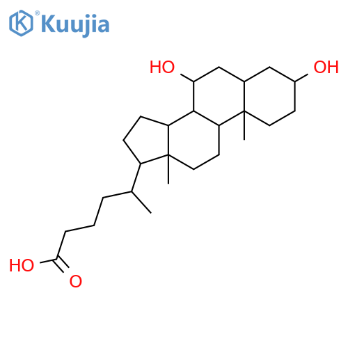 Cholane-24-carboxylicacid, 3,7-dihydroxy-, (3a,5b,7b)- (9CI) structure