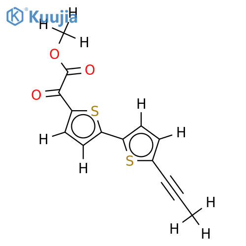Me ester-Aipha-Oxo-5'-(1-propynyl)[2,2'-bithiophene]-5-acetic acid structure