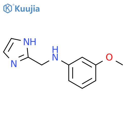 N-(1H-imidazol-2-yl)methyl-3-methoxyaniline structure