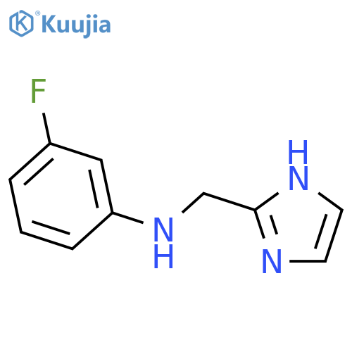 3-Fluoro-N-(1H-imidazol-2-ylmethyl)aniline structure