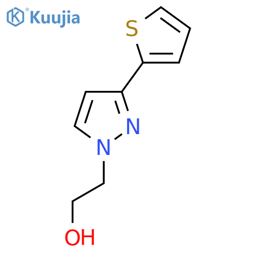 2-(3-(Thiophen-2-yl)-1H-pyrazol-1-yl)ethan-1-ol structure