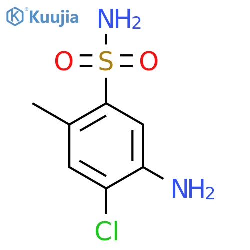 5-Amino-4-chloro-2-methylbenzene-1-sulfonamide structure