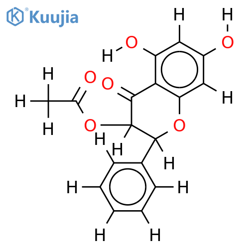 (2R,3R)-pinobanksin 3-acetate structure