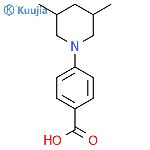 4-(3,5-Dimethylpiperidin-1-yl)benzoic acid structure