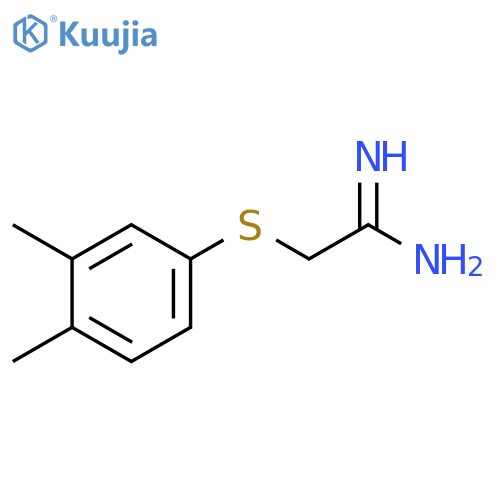 Ethanimidamide, 2-[(3,4-dimethylphenyl)thio]- structure
