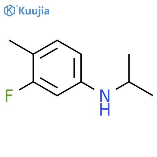 3-fluoro-4-methyl-N-(propan-2-yl)aniline structure