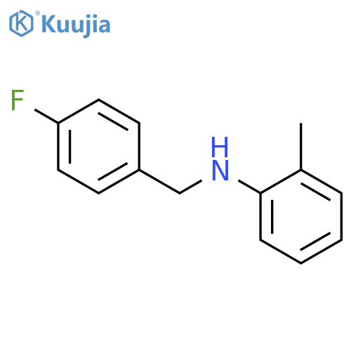 N-(4-Fluorobenzyl)-2-methylaniline structure