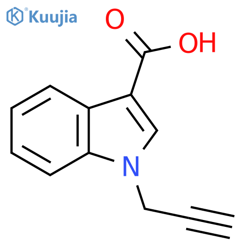 1-(prop-2-yn-1-yl)-1H-indole-3-carboxylic acid structure