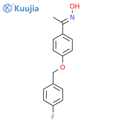 N-(1-{4-(4-Fluorophenyl)methoxyphenyl}ethylidene)hydroxylamine structure