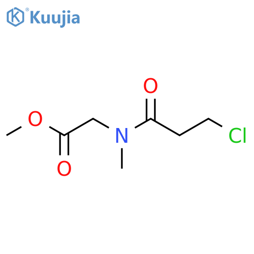 methyl 2-(3-chloro-N-methylpropanamido)acetate structure