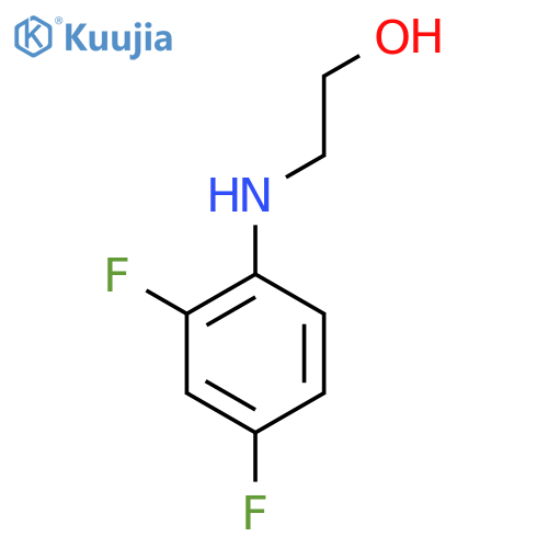 2-(2,4-Difluorophenyl)aminoethan-1-ol structure