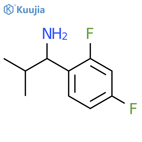 1-(2,4-difluorophenyl)-2-methylpropan-1-amine structure