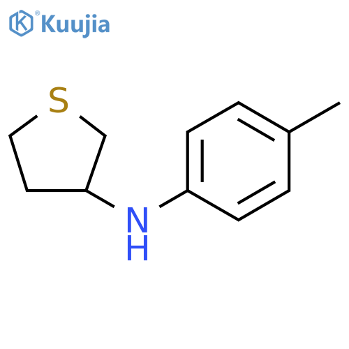 N-(4-methylphenyl)thiolan-3-amine structure
