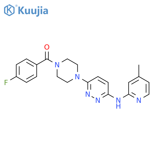 6-[4-(4-fluorobenzoyl)piperazin-1-yl]-N-(4-methylpyridin-2-yl)pyridazin-3-amine structure