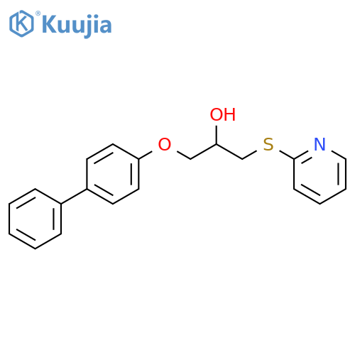 1-{[1,1'-biphenyl]-4-yloxy}-3-(pyridin-2-ylsulfanyl)propan-2-ol structure
