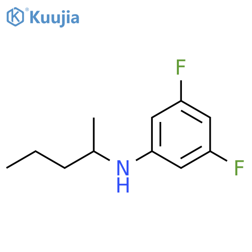3,5-difluoro-N-(pentan-2-yl)aniline structure