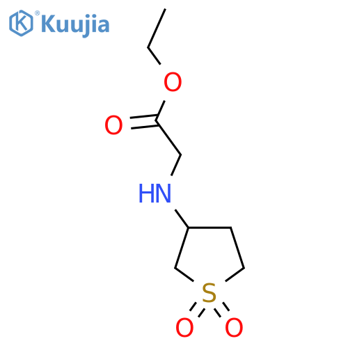 ethyl 2-(1,1-dioxo-1lambda6-thiolan-3-yl)aminoacetate structure