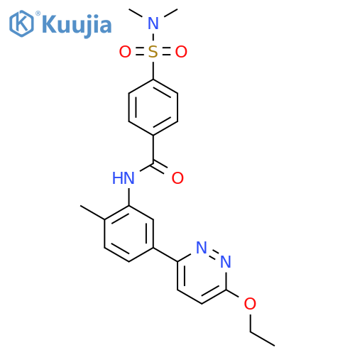 4-(dimethylsulfamoyl)-N-[5-(6-ethoxypyridazin-3-yl)-2-methylphenyl]benzamide structure