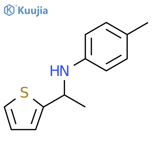 4-methyl-N-1-(thiophen-2-yl)ethylaniline structure