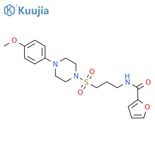 N-(3-{[4-(4-methoxyphenyl)piperazin-1-yl]sulfonyl}propyl)furan-2-carboxamide structure