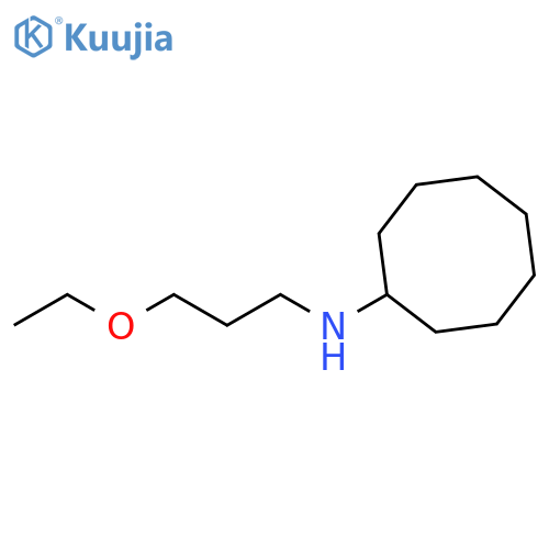 N-(3-ethoxypropyl)cyclooctanamine structure