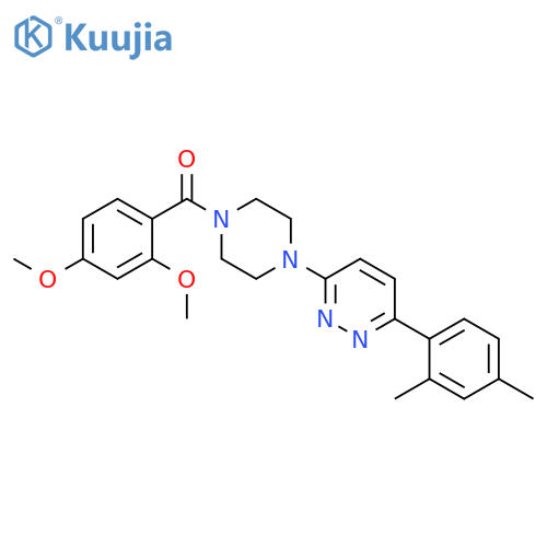 3-[4-(2,4-dimethoxybenzoyl)piperazin-1-yl]-6-(2,4-dimethylphenyl)pyridazine structure