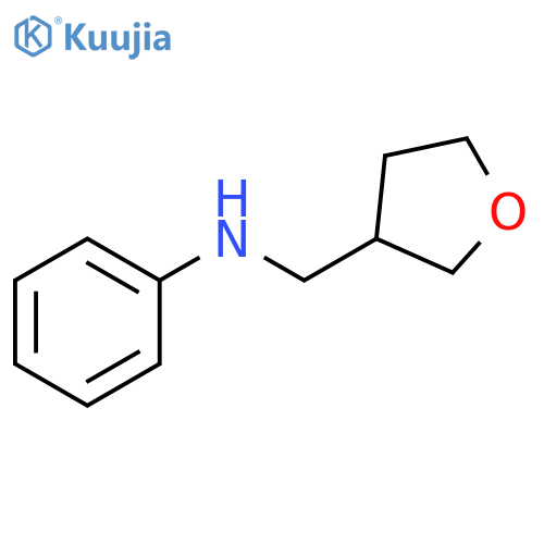 N-[(oxolan-3-yl)methyl]aniline structure