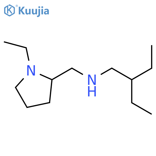 (2-ethylbutyl)[(1-ethylpyrrolidin-2-yl)methyl]amine structure