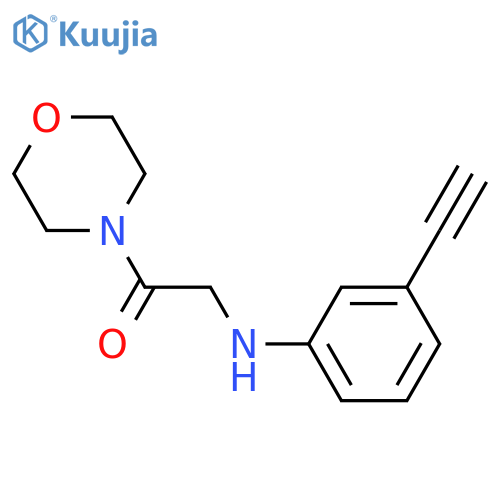 2-[(3-ethynylphenyl)amino]-1-(morpholin-4-yl)ethan-1-one structure