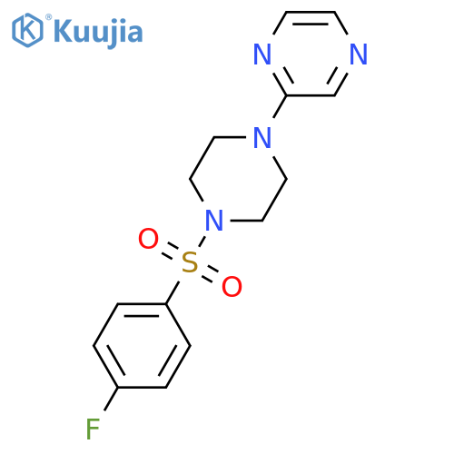2-[4-(4-fluorobenzenesulfonyl)piperazin-1-yl]pyrazine structure