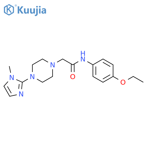 N-(4-ethoxyphenyl)-2-[4-(1-methyl-1H-imidazol-2-yl)piperazin-1-yl]acetamide structure