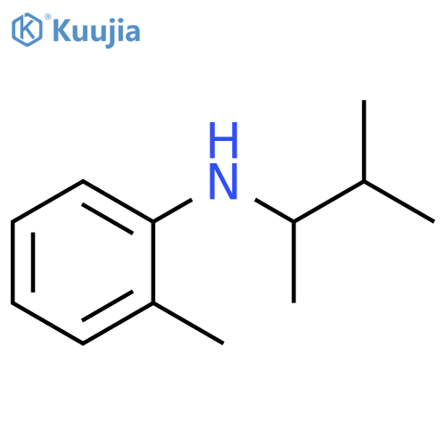 2-methyl-N-(3-methylbutan-2-yl)aniline structure