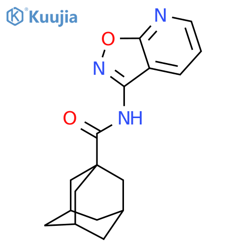 N-{[1,2]oxazolo[5,4-b]pyridin-3-yl}adamantane-1-carboxamide structure
